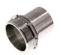 G 3'' Macho x 75mm Llave de manguera de acero inoxidable con collarín de seguridad DIN 2817