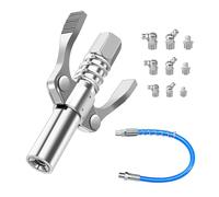 G Acoplador de Pistola de Engrase Boquilla, Boquilla de Grasa Acoplador para Pistola de Grasa con Manguera de 30cm, Boquillas de Engrase G Acoplador con M6 M8 M10 Boquillas