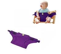 G-árbol portátil silla alta de bebé Comedor almuerzo Presidente, Bebé del cinturón de seguridad para la alimentación del bebé, asiento portable del bebé de la correa para el viaje (púrpura)