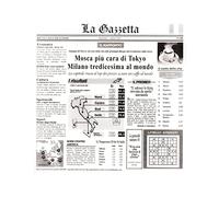 G.E.T. 4-TI1808 - Papel para papel de periódico italiano (30,5 x 30,5 cm, 1000 unidades), color blanco