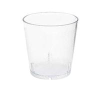 G.E.T. GET Vasos de plástico resistentes para restaurante, Vaso para whisky, 81 mm ø x 83 mm al, 27 cl, Transparente (juego de 12)