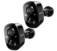 G-ELEK Cámara de seguridad para exteriores inalámbrica 2K 3MP Blanco - Visión nocturna a todo color, detección AI (humano/animal/vehículo), resistente a la intemperie IP66, alarma de foco y audio