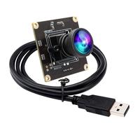 G ELP 1080P 120fps USB Fish Eye Camera para Computadora, Cámara de PC de 12 MP, Cámara Web Gran Angular para Ordenador de Escritorio, Cámara de Seguridad USB Incorporada Industrial, Mini Cámara
