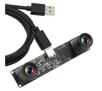 G ELP 210fps Monochrome Global Shutter USB Cámara Módul - Dual Lens Synchronisation S/W Web para PC, 800P 120fps Lightburn, USB2.0 OmniVision OV9281 Cámara binocular