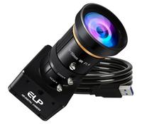 G ELP - Cámara de zoom manual USB 3.0 de alta velocidad, 720 p/200 fps, 1200 p/120 fps, USB 3.0/2.0 Lightburn cámaras para Windows, Linux, Mac, Pi, 5-50 mm, zoom 10X AR0234 Webcam para PC