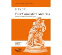 G.F. Handel: Four Coronation Anthems. Partituras para SATB, Acompañamiento de Órgano
