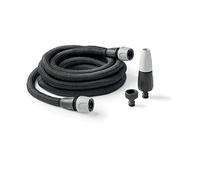 G.F. SRL Aquapop Grey Easy 30, 30 m de manguera autoextensible de tela, fabricada en Italia, con mini lanza y accesorios, para regar jardines y balcones, gris oscuro