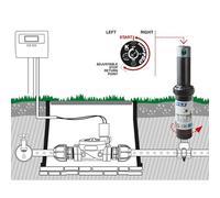 G.F. Turbina Irrigador Riego Alzo 12,5 Cm - 3/4'' Rotación De 8 A 15 M.