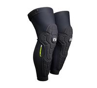 G-Form Pro-Rugged 2 Espinilleras MTB - Protección de Rodillas para Ciclismo, Patinaje y Deportes de Nieve - Rodilleras y Espinilleras de Compresión Acolchadas - Negro, Adulto XX-Grande