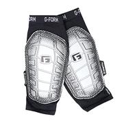 G-Form Pro-S Elite 2 - Espinilleras de Fútbol - Equipamiento de Entrenamiento - Negro/Plata, Adulto Grande