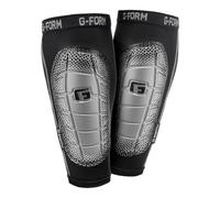 G-Form Pro-S Elite 2 - Espinilleras de Fútbol - Equipamiento de Entrenamiento - Negro/Plata, Adulto X-Grande