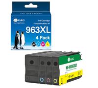 G&G Cartuchos de tinta compatibles con HP 963 XL 963XL Multipack (4 unidades)
