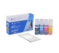 G&G Tinta Multipack Compatible para Epson 102 104 Tinta para EcoTank ET-2850 ET-4800 ET-2720 ET-2712 ET-2714 ET-2715 ET-2720 ET-2721 ET-2726 ET-4700 (104 Tinta + Papel fotográfico)