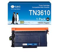 G&G TN-3610 Tóner compatible con Brother TN3610 TN3610XL para Brother HL-L6210DW HL-L6410DN HL-L6415DN MFC-L6710DW MFC-L6910DN con chip (TN3610)