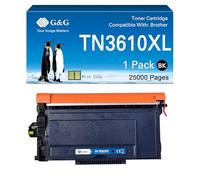 G&G TN-3610 Tóner compatible con Brother TN3610XL TN3610 para Brother HL-L6210DW HL-L6410DN HL-L6415DN MFC-L6710DW MFC-L6910DN con chip (TN3610XL)