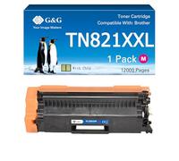 G&G TN-821 Toner Compatible con Brother TN821 TN821XL para Brother HL-L9430CDN HL-L9470CDN MFC-L9670CDN MFC-L9630CDN (TN821XXL Magenta)
