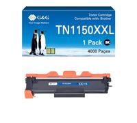 G&G TN1150XXL Tóner compatible con Brother TN-1150 TN1150 para Brother HL-L1240W DCP-L1640W HL-L1242W HL-L1242WXL DCP-L1642W DCP-L1642WXL DCP-L1660W (TN1150XL)