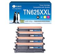 G&G TN625XXL Tóner compatible con Brother TN625 TN-625XL para HL-L8430CDW HL-L8570CDW DCP-L8630CDW MFC-L8730CDW L8970CDW EX570 (TN625XXL 4 unidades)