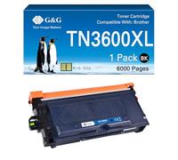 G&G Tóner compatible con Brother TN3600XL TN3600 TN3600XXL para Brother HL-L5210DN MFC-L5710DW MFC-L5710DN HL-L5210DW DCP-L5510DW con chip (TN3600XL)