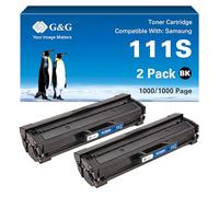 G&G Tóner compatible con Samsung MLT-D111S para Xpress M2070W (2 negros)