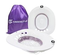 G Greenly-Ag Sitz Bath, Sitz Bath eléctrico para cuidado posparto, sales de baño Sitz para hemorroides, limpieza suave de burbujas, diseño de cuenco más profundo para hombres y mujeres, se adapta a