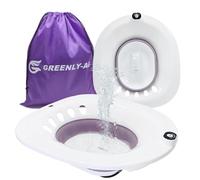 G GREENLY-AG Sitz Bath, Sitz Bath eléctrico para cuidado posparto, sales de baño Sitz para hemorroides, flujo de agua de limpieza profunda, adecuado para hombres y mujeres, se adapta a asiento de