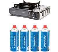 G GRIMALDI Campingaz Camp Bistro 3 - Hornillo de gas portátil con 4 cartuchos de gas CP250