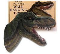 G&H Decor Massive 36cm T-Rex Dinosaur Wall Decor Head Bust - Realistic Hand Painted Detail - Easy to Hang 3D Dinosaur Wall Art