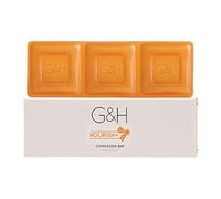 G&H NOURISH+Complexion - Jabón en barra de 250 g que contiene una mezcla exclusiva de flor de azahar, manteca de karité y aceite de semillas de calabaza