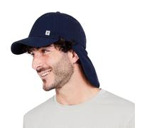 G-HEAT - Gorra Sahariana Anti-UV con protección UPF50+ | Refrescado instantáneo | Ligera, Transpirable | Protector de cuello desmontable | Ideal para ocio, senderismo, verano, quemaduras de sol, azul