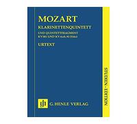 G. Henle Verlag Clarinet Quintet A Major K581 and Fragment K.Anh. 91 (516c) Henle Study Scores by Mozart