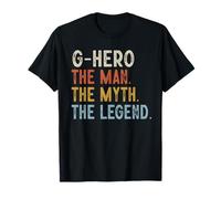 G-Hero The Grandpa The Myth The Legend Día del Padre Vintage Camiseta