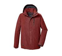 G.I.G.A. DX Hombre Chaqueta funcional/outdoor impermeable con capucha con cremallera GW 71 MN JCKT, dunkel feuerrot, 4XL, 42213-000