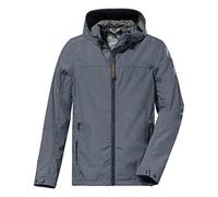 G.I.G.A. DX Men's Chaqueta softshell/chaqueta outdoor con capucha - GS 9 MN SFTSHLL JCKT, steel-blue, L, 38213-000