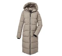 G.I.G.A. DX mujer Abrigo acolchado con capucha/abrigo funcional repelente al agua GW 50 WMN QLTD CT, light beige, 34, 39840-000