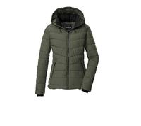 G.I.G.A. DX Mujer Chaqueta acolchada/chaqueta funcional con aspecto de plumón y capucha con cremallera GW 32 WMN QLTD JCKT, oliv, 42, 43537-000