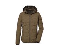 G.I.G.A. DX mujer Chaqueta acolchada con capucha/chaqueta funcional impermeable GW 21 WMN QLTD JCKT, camel, 40, 39845-000