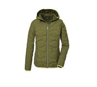 G.I.G.A. DX Mujer Chaqueta acolchada con capucha/chaqueta funcional repelente al agua GW 21 WMN QLTD JCKT, waldgrün, 36, 39845-000