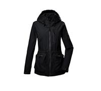 G.I.G.A. DX Mujer Chaqueta funcional/outdoor impermeable con capucha GS 55 WMN JCKT, schwarz, 46, 42710-000