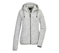 G.I.G.A. DX Mujer Chaqueta polar de punto/chaqueta polar con capucha GW 52 WMN KNTFLC JCKT, gebrochenes weiss, 46, 42233-000