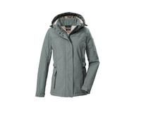 G.I.G.A. DX Mujer Chaqueta softshell/outdoor con capucha con cremallera GW 35 WMN SFTSHLL JCKT, dunkel aquaverde, 36, 43542-000