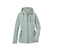 G.I.G.A. DX Mujer Chaqueta softshell/outdoor con capucha GS 74 WMN SFTSHLL JCKT, light aquaverde, 50, 43052-000