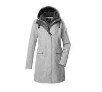 G.I.G.A. DX Mujer Parka/abrigo de lana con capucha y chaleco con cremallera GW 19 WMN PRK, graumelange, 38, 43351-000