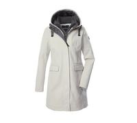 G.I.G.A. DX Mujer Parka/abrigo de lana con capucha y chaleco con cremallera GW 19 WMN PRK, hellgraumelange, 38, 43351-000