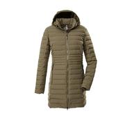 G.I.G.A. DX Mujer Parka acolchada/parka funcional con aspecto de plumón y capucha con cremallera GW 77 WMN QLTD PRK_Bacarya, schlamm, 34, 43685-000
