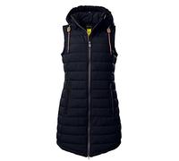 G.I.G.A. DX Women's Chaleco acolchado/chaleco funcional con aspecto de plumón y capucha con cremallera GS 166 WMN QLTD VST, dark navy, 46, 39341-000