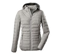 G.I.G.A. DX Women's Chaqueta informal y funcional con estilo plumífero y capucha con cremallera - Uyaka Stripe, light grey, 44, 34313-000