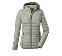 G.I.G.A. DX Women's Chaqueta informal y funcional con estilo plumífero y capucha con cremallera - Uyaka Stripe, pistachio, 38, 34313-000