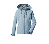 G.I.G.A. DX Women's Chaqueta softshell/chaqueta outdoor con capucha GS 97 WMN SFTSHLL JCKT, light blue, 48, 38392-000