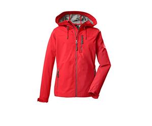 G.I.G.A. DX Women's Chaqueta softshell/chaqueta outdoor con capucha GS 97 WMN SFTSHLL JCKT, modern red, 42, 38392-000